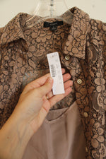 NEW J.Crew Tan Lace Button Down Top & Cami Set | 2