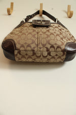 Coach Hampton Signature Hobo Brown & Tan Purse
