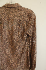 NEW J.Crew Tan Lace Button Down Top & Cami Set | 2