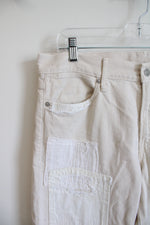 Polo Ralph Lauren Astor Slim Boyfriend Cream Patchwork Jeans | 29
