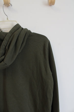 Nike Olive Green Hoodie | S