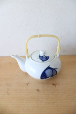 Vintage Chinese Koi Fish Blue & White Porcelain Tea Set