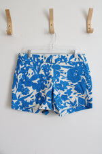 J.Crew Blue & Cream Floral Shorts | 8