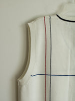 NEW Chaps Ralph Lauren White V-neck Sweater Vest | XL