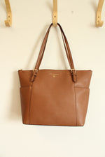 Michael Kors Charlotte Large Saffiano Leather Top Zip Tote