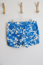 J.Crew Blue & Cream Floral Shorts | 8