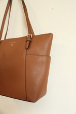 Michael Kors Charlotte Large Saffiano Leather Top Zip Tote