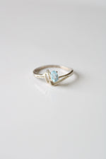 Aquamarine Sterling Silver Ring | Size 11