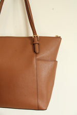Michael Kors Charlotte Large Saffiano Leather Top Zip Tote