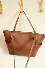Michael Kors Charlotte Large Saffiano Leather Top Zip Tote
