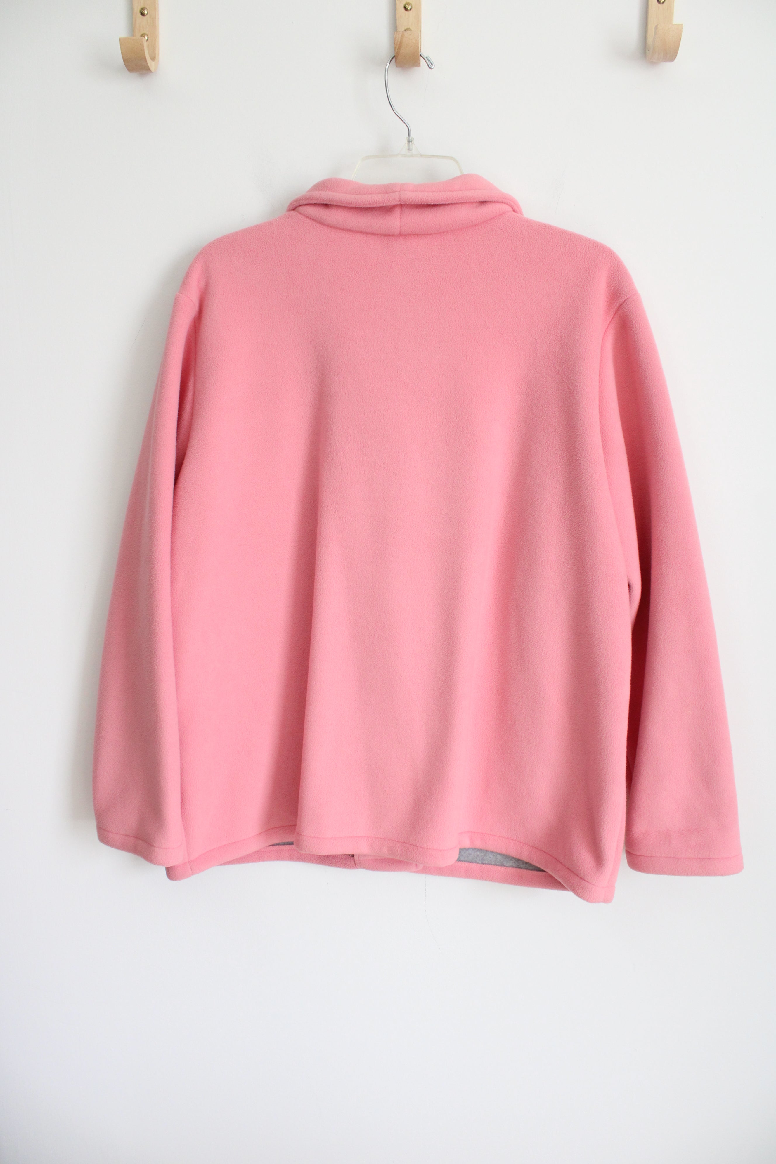 Talbots Pink Fleece Jacket | 1X