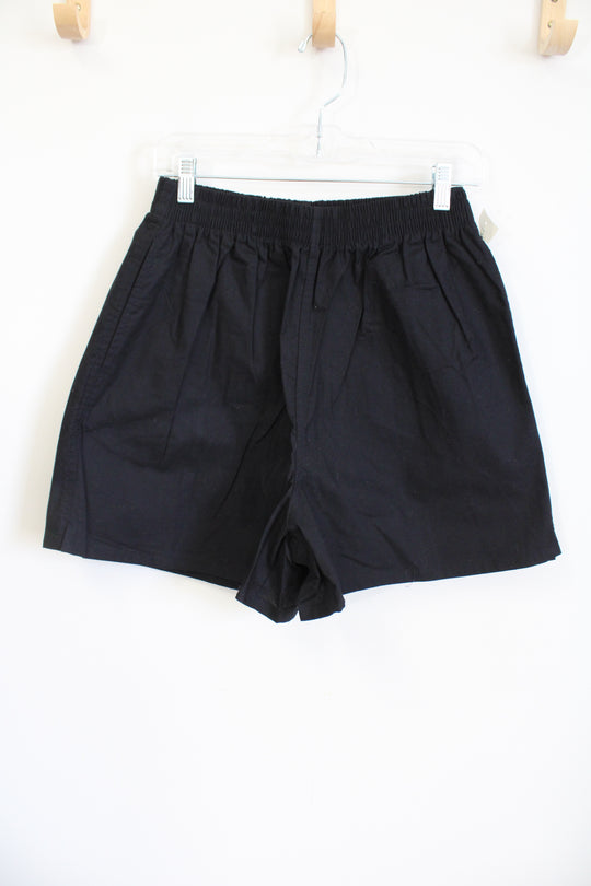 NEW I.N.C. Black Elastic Waisted Shorts | L