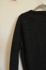 L.L. Bean Charcoal Gray V-Neck Sweater | M