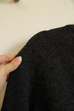 L.L. Bean Charcoal Gray V-Neck Sweater | M