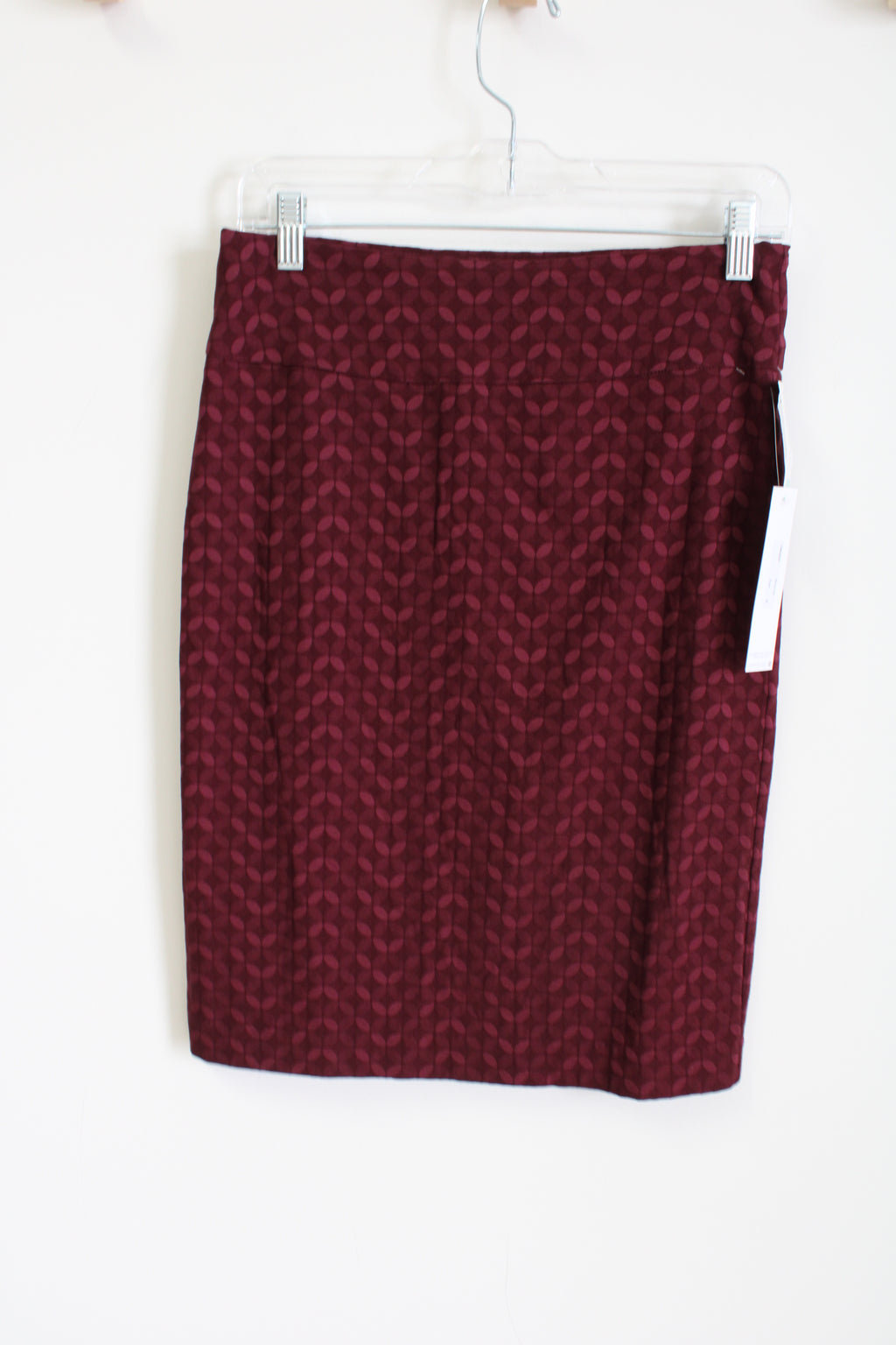NEW Margaret Burgundy Stretch Pencil Skirt | S