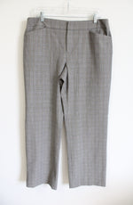 Rafaella Gray Plaid Trouser Pants | 14