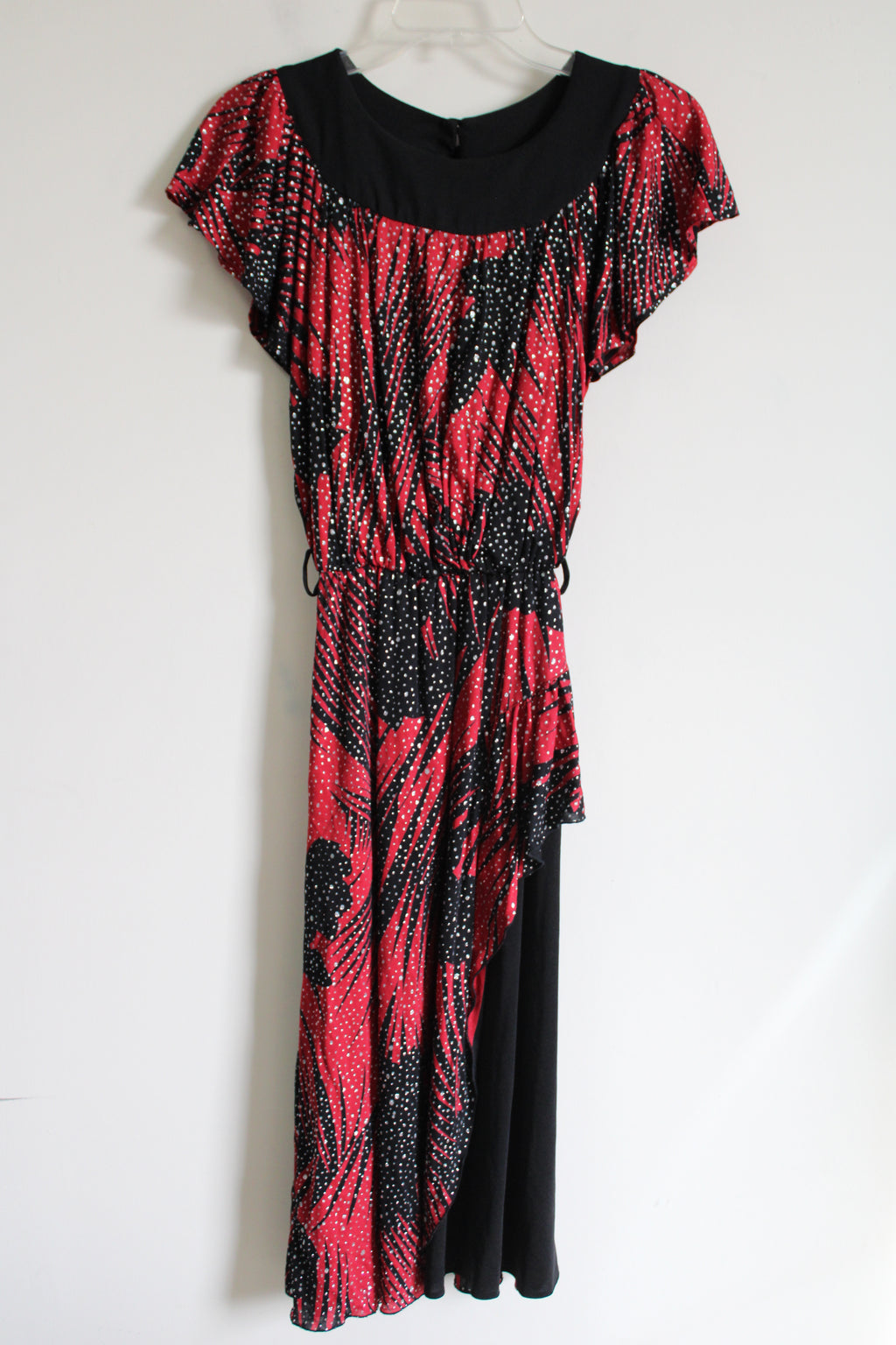 StepJo Paris Red & Black Shimmer Dress | S