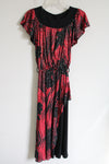 StepJo Paris Red & Black Shimmer Dress | S