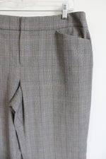 Rafaella Gray Plaid Trouser Pants | 14