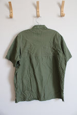 Columbia Green Button Down Shirt | L