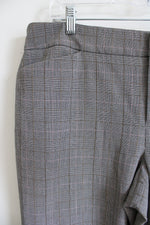 Rafaella Gray Plaid Trouser Pants | 14
