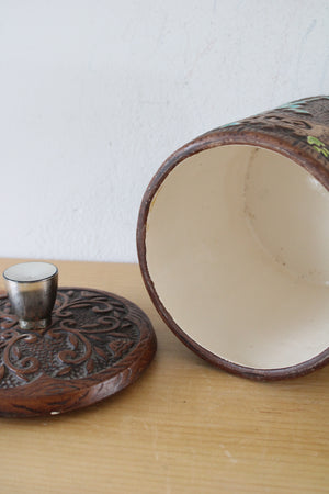 Treasure Craft Ceramic Brown Coffee Cannister