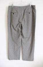 Rafaella Gray Plaid Trouser Pants | 14