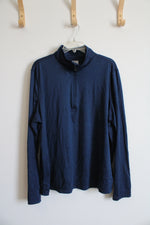 32 Degree Heat Navy 1/4 Zip Lightweight Sweatshirt | XL
