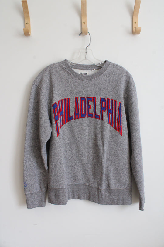 Tailgate Gray Philadelphia Crewneck Sweatshirt | M