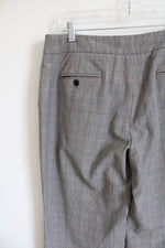 Rafaella Gray Plaid Trouser Pants | 14