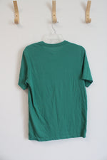Nike The Nike Tee Dri-Fit Color Block Just Do It Green Shirt | S
