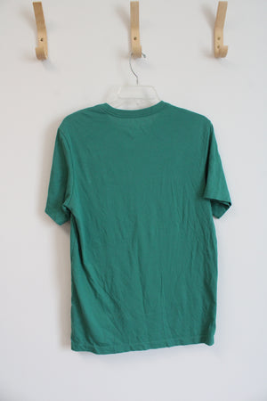 Nike The Nike Tee Dri-Fit Color Block Just Do It Green Shirt | S