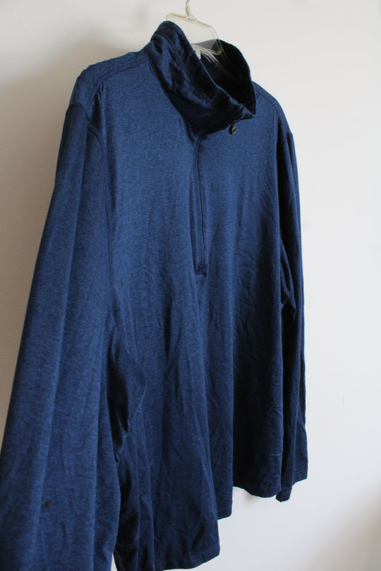 32 Degree Heat Navy 1/4 Zip Lightweight Sweatshirt | XL