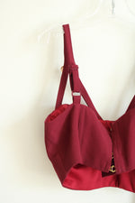 4th + Reckless 2-Piece Burgundy Set High-Waisted Palazzo Pants and Matching Crop Top | 2