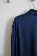 32 Degree Heat Navy 1/4 Zip Lightweight Sweatshirt | XL
