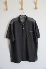 Eddie Bauer Travex Gray Polo Shirt | XL