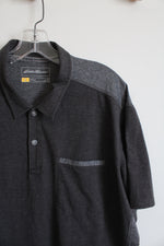 Eddie Bauer Travex Gray Polo Shirt | XL