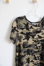 LuLaRoe Green & Black Camo Dress | S