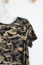 LuLaRoe Green & Black Camo Dress | S