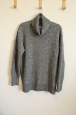 Nine West Turtleneck Gray Knit Sweater | L