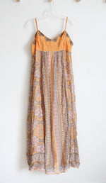 NEW Anthropologie Calida Orange Maxi Dress | 14P