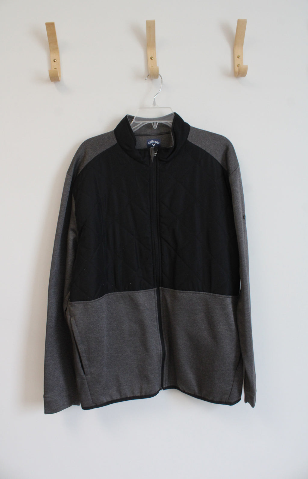 Callaway Weather Series Black & Gray Full Zip Jacket | XL