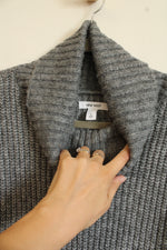 Nine West Turtleneck Gray Knit Sweater | L