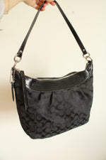 Coach Black Soho Pleated Hobo Shoulder Handbag