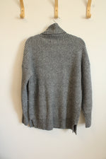 Nine West Turtleneck Gray Knit Sweater | L