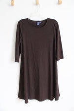 NEW Architect Dark Brown Knit Dress | M Petite