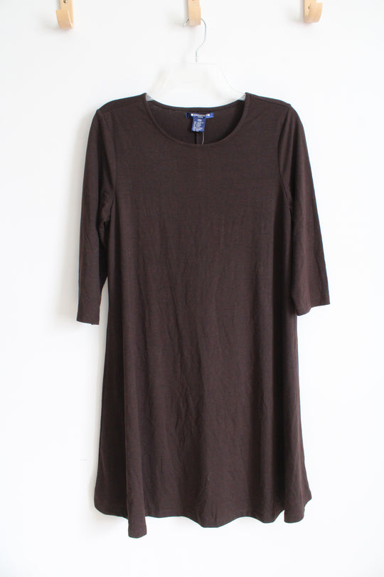 NEW Architect Dark Brown Knit Dress | M Petite