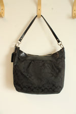 Coach Black Soho Pleated Hobo Shoulder Handbag