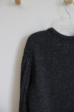 Old Navy Gray Speckled Chunky Cable Knit Sweater | XXL