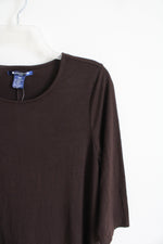 NEW Architect Dark Brown Knit Dress | M Petite